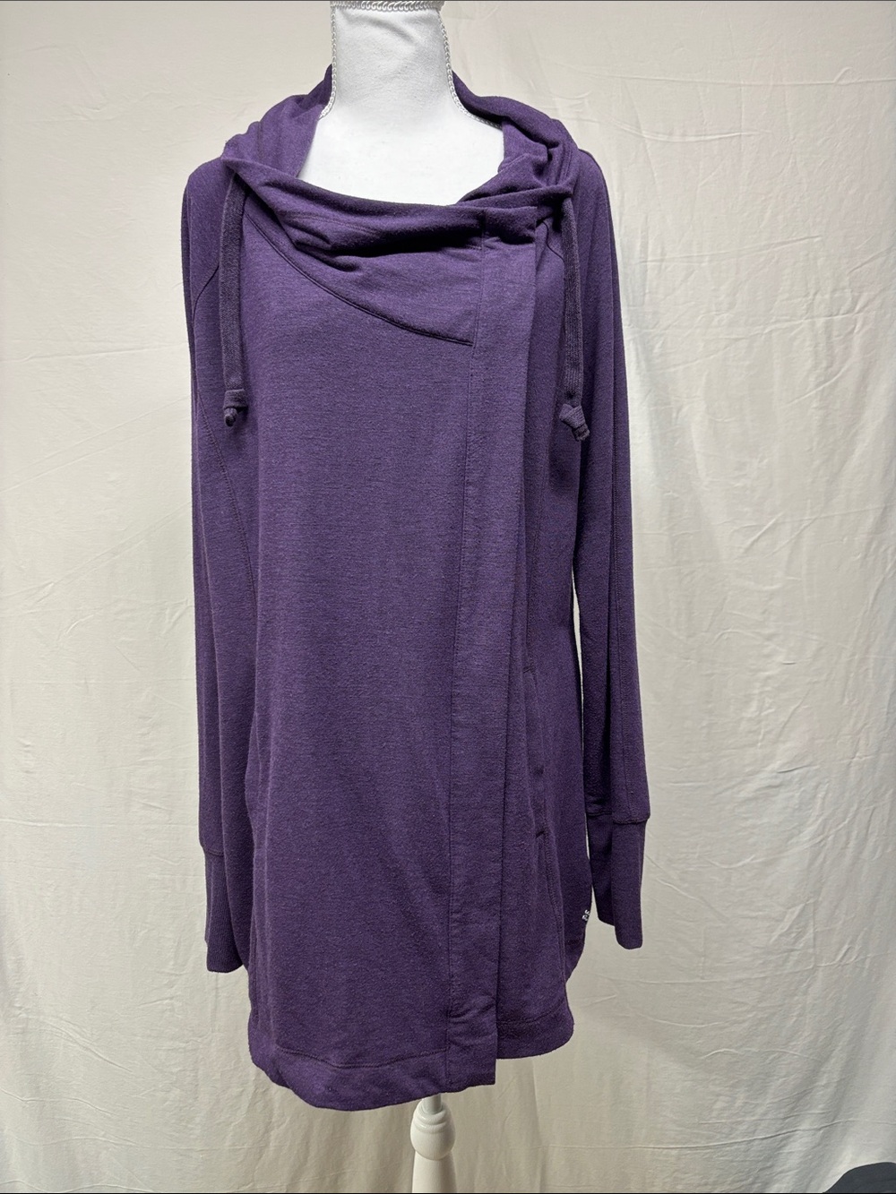 Purple Cowl Long-Sleeve Women’s Sweatshirt